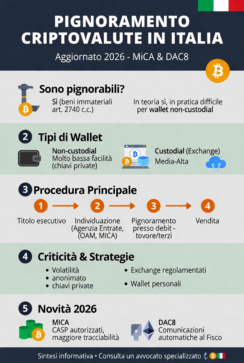 Pignoramento Bitcoin e criptovalute